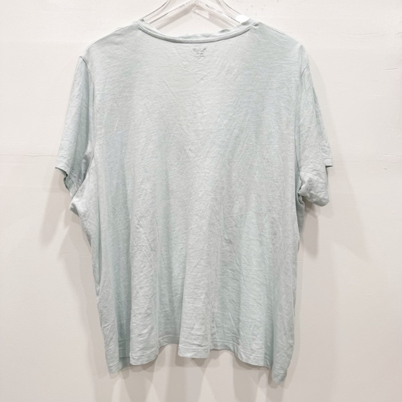 Madewell Whisper Cotton V-Neck Tee Short Sleeve Cotton 3X - Picture 2 of 6
